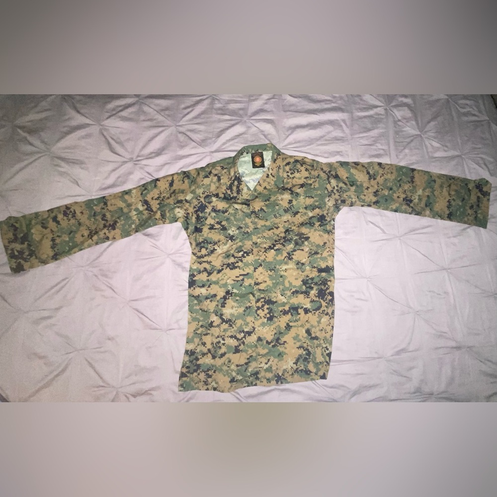 Small - X Long Blouse Woodland MARPAT Camouflage